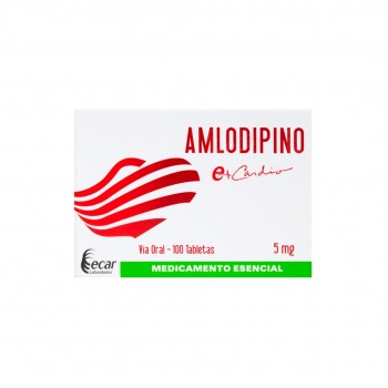 Amlodipino 5 Mg cj x 100 Tab
