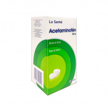 Acetaminofen 500mg cj x 100...