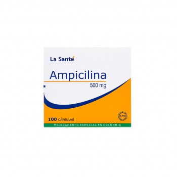 Ampicilina X 500 mg.X 100 Cap.