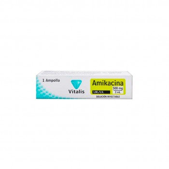 Amikacina 500mg/2ml cj ampolla