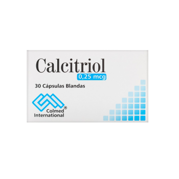 Calcitriol 0,25mcg cj x 30 cap