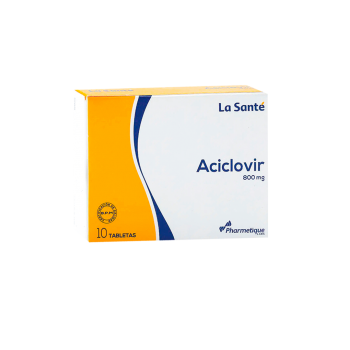 Aciclovir 800mg X 10 Tabletas