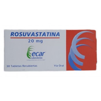 Rosuvastatina 20mg cj x 30 tab