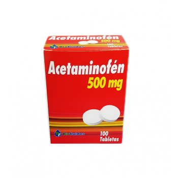 Acetaminofen x 500mg Cjx100...
