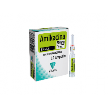Amikacina 500mg/2ml cj x 10...