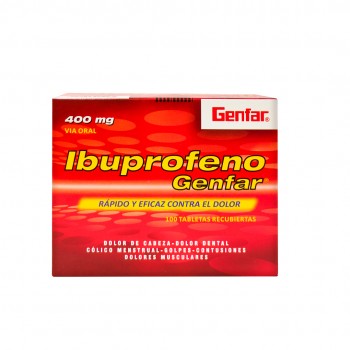 Ibuprofeno 400mg cj x 100...