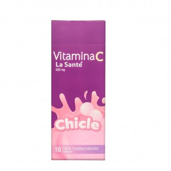 Vitamina C Chicle 500mg Cjx100