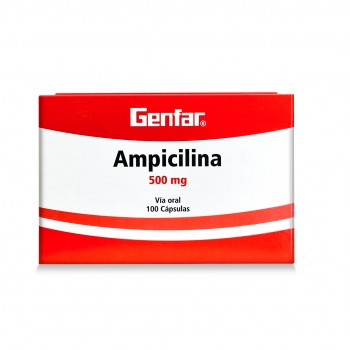 Ampicilina 500 cj x 100...